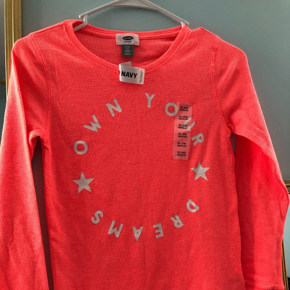 Long sleeve orange tee